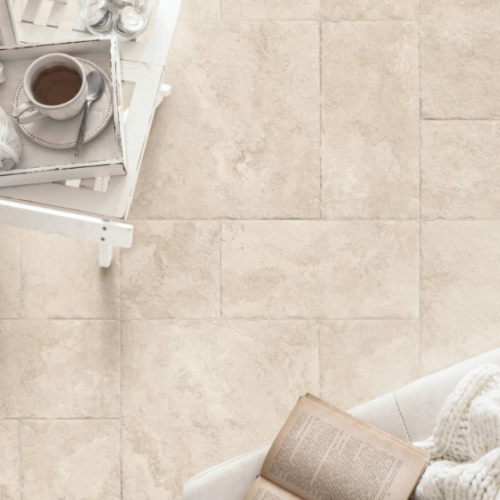 Modula Augusta Beige 100×100 ματ πορσελανάτο πλακάκι rustic